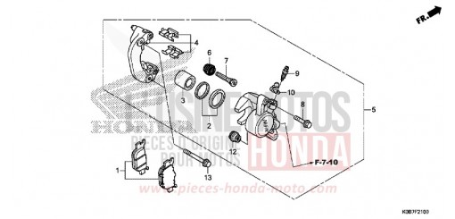 ETRIER DE FREIN ARRIERE NSS300AK de 2019